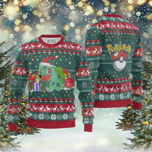 3D Anime Pokemon Bulbasaur Fandom Ugly Christmas Sweater