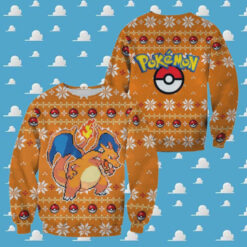 3D Anime Pokemon Charizard Custom Fandom Ugly Christmas Sweater VA310067