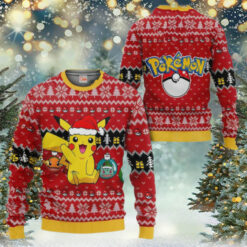 3D Anime Pokemon Cute Pikachu Custom Fandom Ugly Christmas Sweater