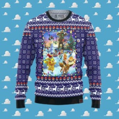 3D Anime Pokemon Happy Pokemon Custom Fandom Ugly Christmas Sweater