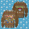 3D Anime Pokemon Mimikyu Custom Fandom Ugly Christmas Sweater