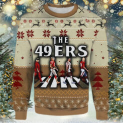 49ers Walking Abbey Road Signatures Football Limited Ugly Sweater – Narides