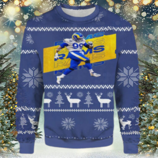 Aaron Donald Los Angeles Rams Christmas Awesome Ugly Sweater – Narides