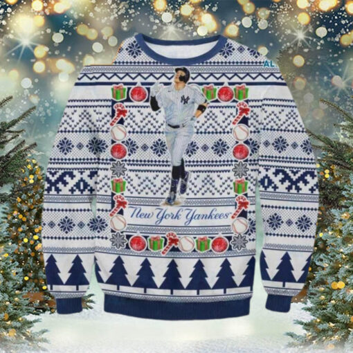 Aaron Jugde New York Yankees Ugly Christmas Sweater, MLB Christmas Sweater