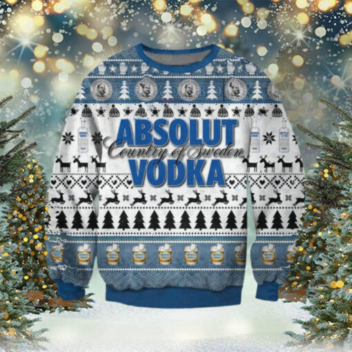 Absolut Vodka Christmas Pine Tree Ugly Sweater