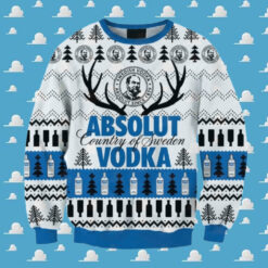 Absolut Vodka Reindeer Horns Ugly Sweater