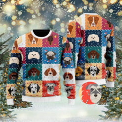 Adorable Dogs And Puppies Christmas Ugly Sweater