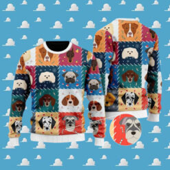 Adorable Dogs And Puppies Christmas Ugly Sweater