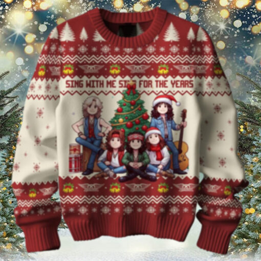 Aerosmith Sing With Me Sing For The Years 2025 Christmas Ugly Sweater