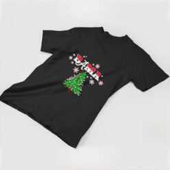 Alabama Crimson Tide Bama Christmas tree snow shirt