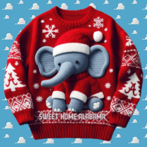 Alabama Crimson Tide Sweet Home Alabama Christmas Ugly Sweater