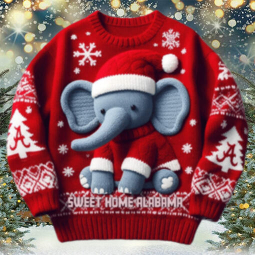 Alabama Crimson Tide Sweet Home Alabama Christmas Ugly Sweater