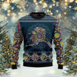 Alaska Blue Mandala Ugly Christmas Sweater