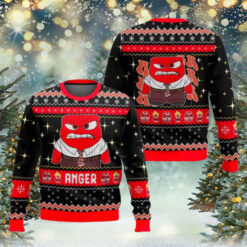 Anger Inside Out Ugly Christmas Sweater