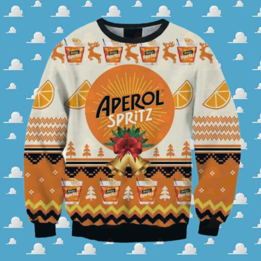 Aperol Spritz Christmas Jingle Bells Ugly Sweater