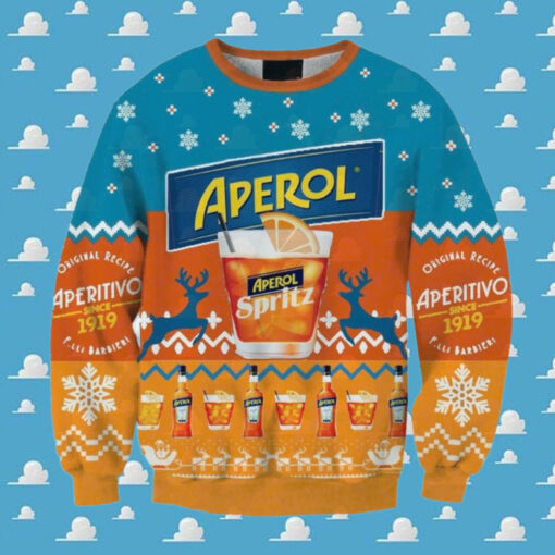 Aperol Spritz Christmas Ugly Sweater