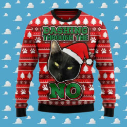 Black Cat Ugly Christmas Sweater