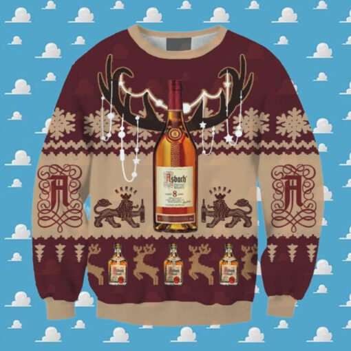 Asbach Reindeer Horns Ugly Sweater