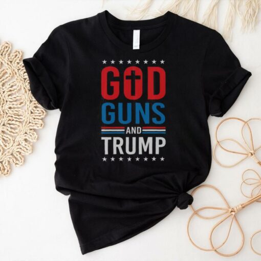 Awesome God Guns And Trump 2024 Election T Shirt