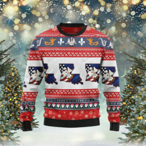 Awesome Louisiana Ugly Christmas Sweater, Christmas Sweater, Ugly Sweater, Funny Xmas Sweaters