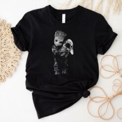 Baby Groot Loves Hugs Stitch T Shirt