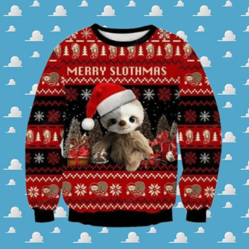 Baby Sloth 3D Sweater Ugly Christmas Sweater