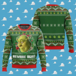 Beware Ogre Shrek Ugly Sweater