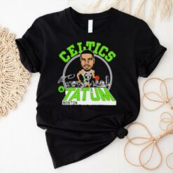 Boston Celtics Jayson Tatum signature caricature skyline shirt