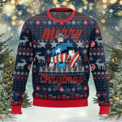 Captain American Christmas Ugly Sweater