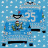 Philadelphia Eagles x Grinch NFL Dr. Seuss How the Grinch Stole Christmas with Super Bowl Trophy Ugly Christmas Sweater Red