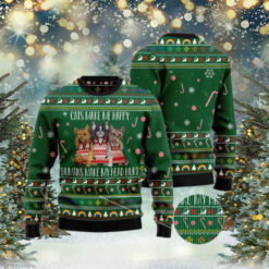 Cat Make Me Happy Ladies Ugly Christmas Sweater