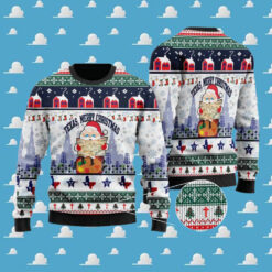 Christmas Patterns And Lovely Santa Claus Texas Merry Christmas Gift For Christmas Ugly Christmas Sweater