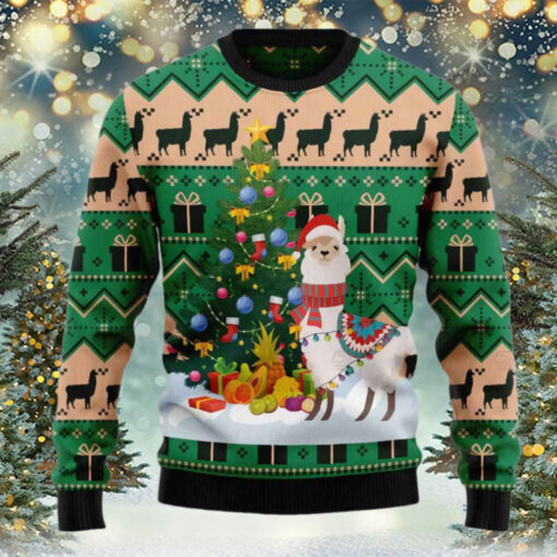 Christmas Tree Llama Ugly Christmas Sweater