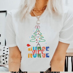 Christmas Tree Nurse Shirt, Christmas Shirt for Nurse, Xmas Nurse Pajama, Medical School Christmas Shirt