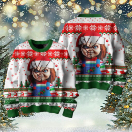 Chucky Wanna Play In Christmas Ugly Sweater