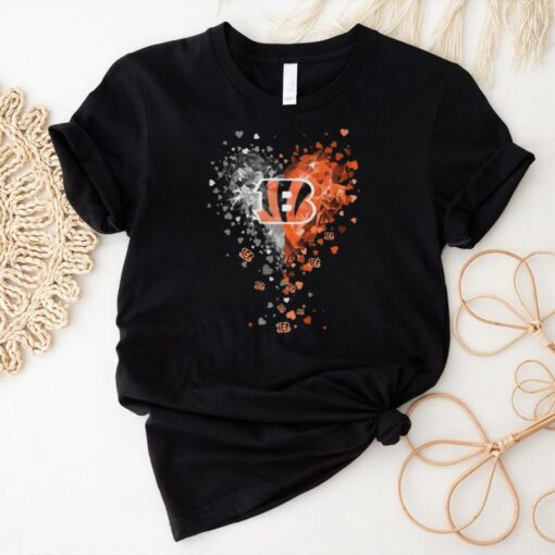 Cincinnati Bengals Crystal Heart Shirt