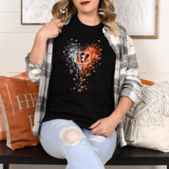 Cincinnati Bengals Crystal Heart Shirt