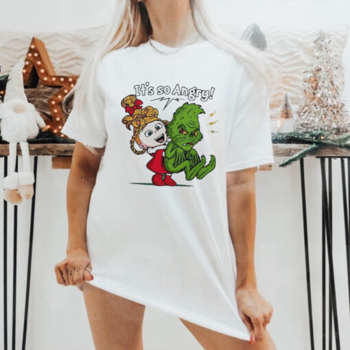 Cindy Lou Who and Grinch it’s so angry Merry Christmas shirt