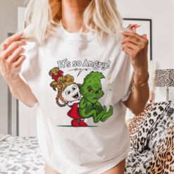 Cindy Lou Who and Grinch it’s so angry Merry Christmas shirt