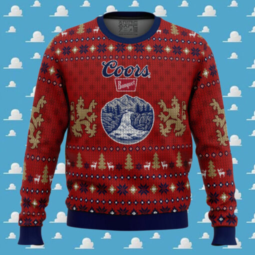 Coors Light Beer Ugly Christmas Sweater