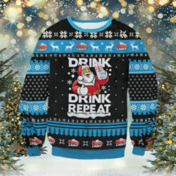 Coors Light Drink Repeat Ugly Sweater