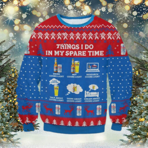 Coors Light Spare Time Ugly Sweater