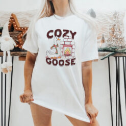 Cozy goose Christmas shirt