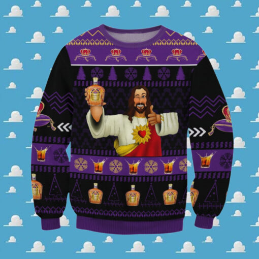 Crown Royal Jesus Like Ugly Sweater