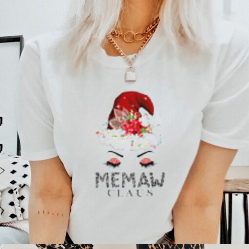 Cute Memaw Claus Retro Santa Claus Happy Merry Christmas T Shirt