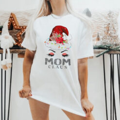 Cute Mom Claus Retro Santa Claus Happy Merry Christmas T Shirt