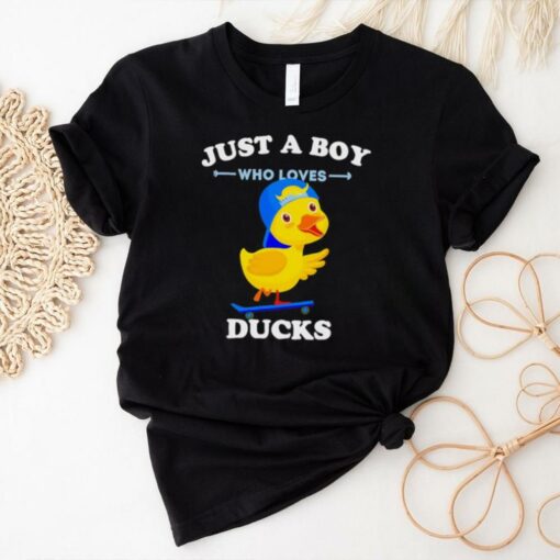 Cute cartoon for duck lover just a boy who loves ducks shirt