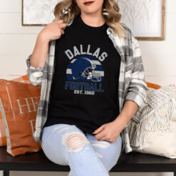 Dallas Football Est 1960 Team Supporter Women_s Perfect Tri Tunic Long Sleeve Shirt