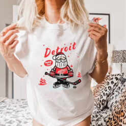 Detroit Red Wings Santa Claus Christmas 2024 shirt