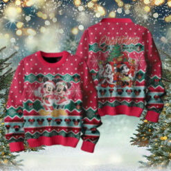 Disney Mickey Mouse And Friends Christmas On Main Street Ugly Sweater